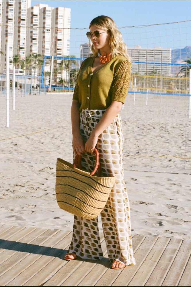 ZAFRA PANTS 25ZFZC18 SAND/MUSTARD OLIVE
